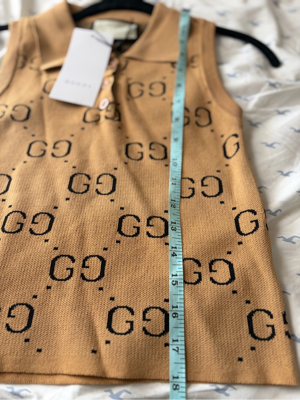 GG sleeveless knit polo shirt - Picture 7 of 8